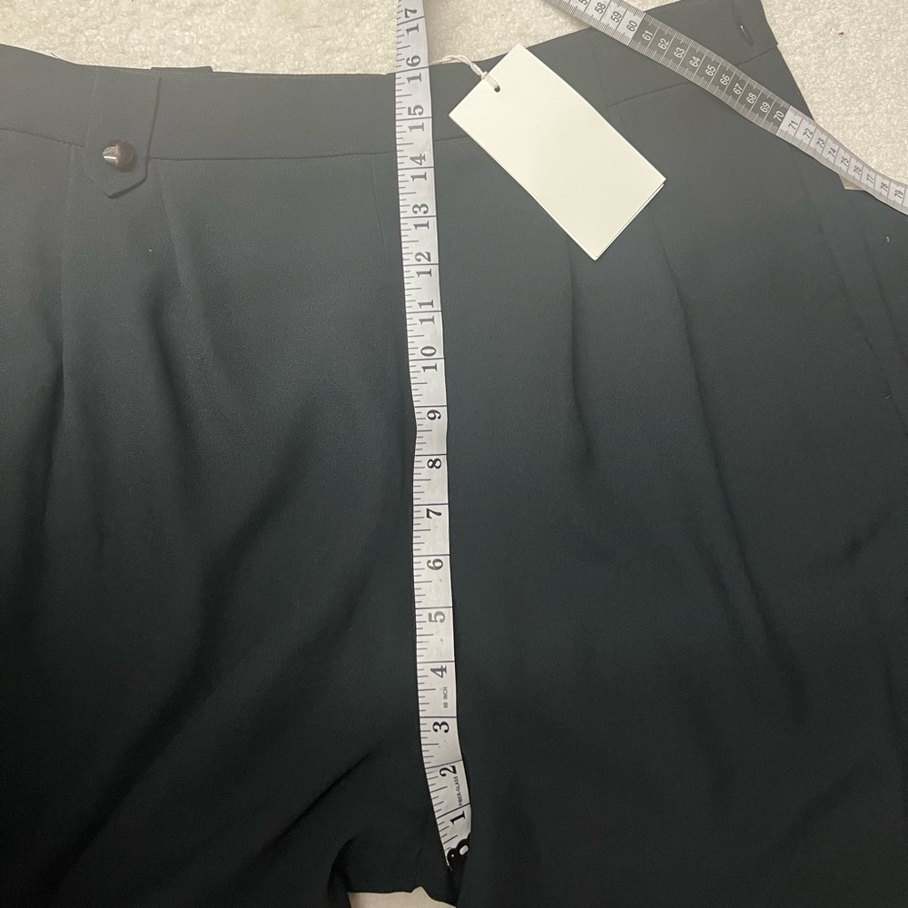 NWT Sezane Woman Black Loulou Trousers Cotton Bamboo High Waist Dress Pants 14 - Picture 14 of 15